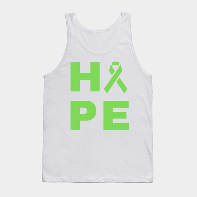 Hope Awareness Ribbon (Green) Tank Top by CaitlynConnor